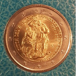 2 euros commémorative Vatican 2019 chapelle sixtine piece de monnaie €