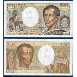 200 francs Montesquieu Sup 1989 Billet de la banque de France