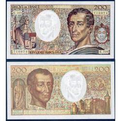200 Francs Montesquieu Neuf 1992 Billet de la banque de France