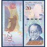 Venezuela Pick N°104, Billet de banque de 20 Bolivares 2018