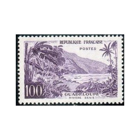 Timbre France Yvert No 1194 La Guadeloupe, la rivière Sens