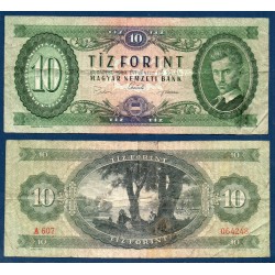 Hongrie Pick N°168d, Billet de banque de 10 Forintz 1969