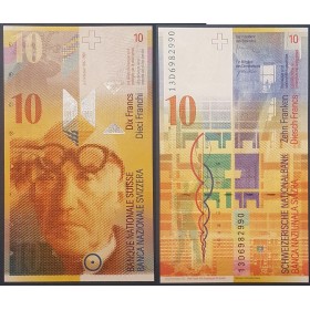 Suisse P.67e, neuf Billet de 10 Francs 2013 Le corbusier