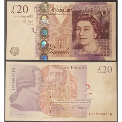 Grande Bretagne Pick N°392c, Billet de banque de 20 livres 2016