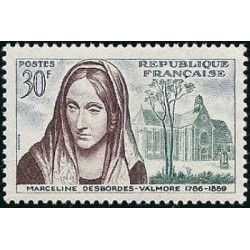 Timbre France Yvert No 1214 Marceline Desbordes-Valmore, centenaire de la mort