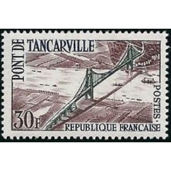 Timbre France Yvert No 1215 Tancarville, inauguration du pont
