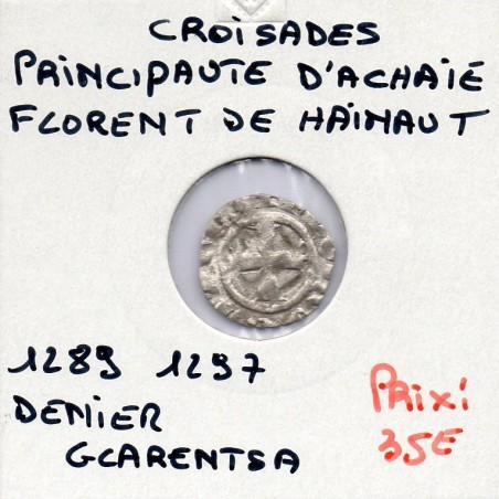 Croisade Principauté d'Achaie, Florent de Hainaut  (1285-1289) denier