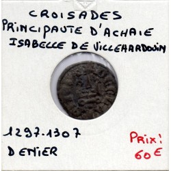 Croisade Principauté d'Achaie, Isabelle de Villehardouin  (1297-1301) denier