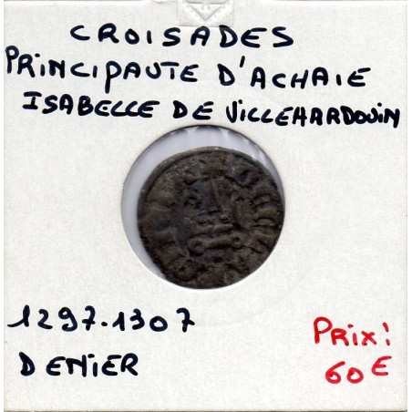 Croisade Principauté d'Achaie, Isabelle de Villehardouin  (1297-1301) denier