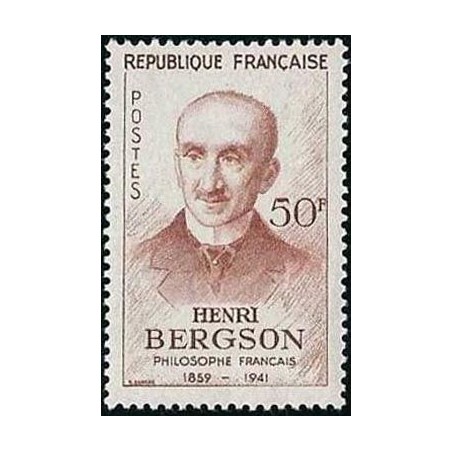 Timbre france Yvert No 1225 Henri Bergson, centenaire de la naissance