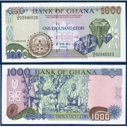 Ghana Pick N°29b, Billet de banque de 1000 Cedis 1993-1996
