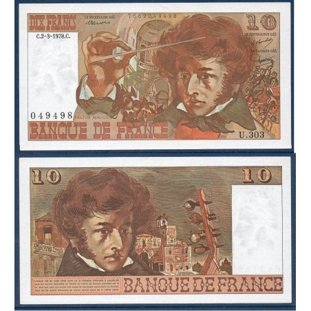 10 Francs Berlioz SPL 2.3.1978 Billet de la banque de France