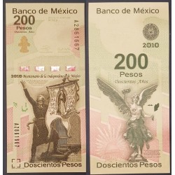 Mexique Pick N°129a, Neuf Billet de Banque de 200 pesos 2008