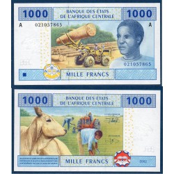 Afrique Centrale Pick 407Aa pour le Gabon, Billet de banque de 10000 Francs CFA 2002