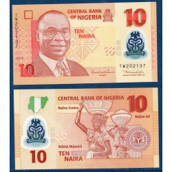 Nigeria Pick N°39b, Billet de Banque de 10 Naira 2010