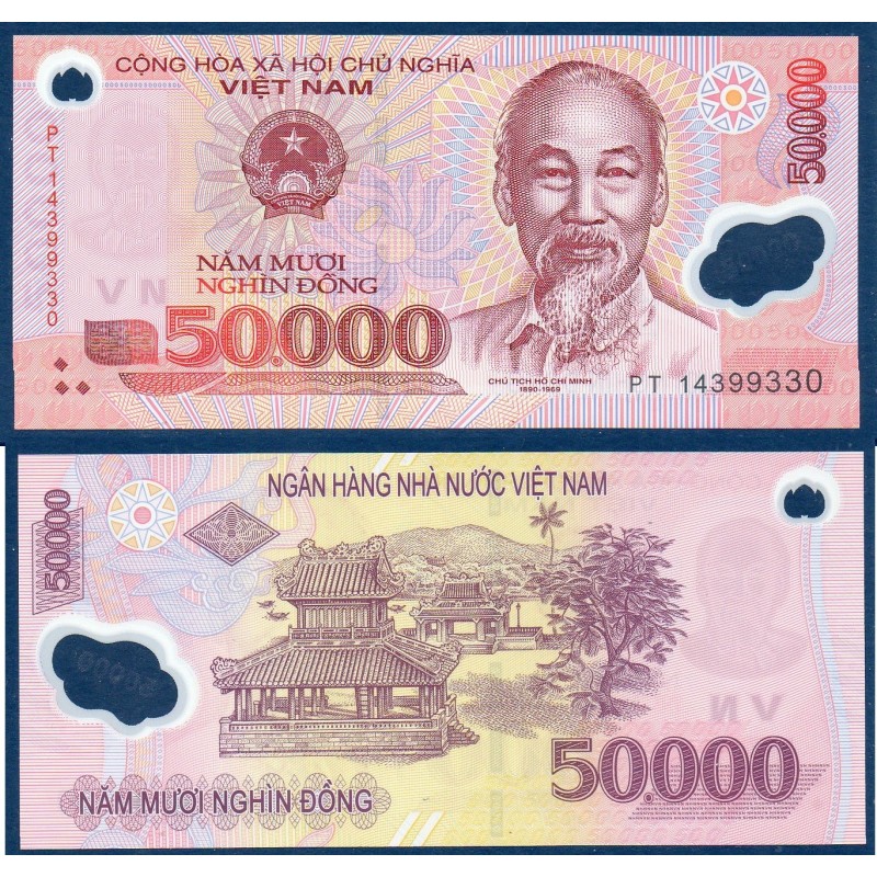 Viet-Nam Nord Pick N°121j, Billet de banque de 50000 dong 2014
