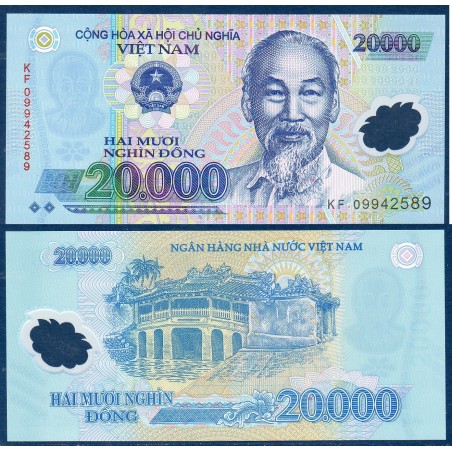 Viet-Nam Nord Pick N°120d, Billet de banque de 20000 dong 2009