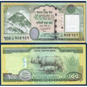 Nepal Pick N°80a, Billet de banque de 100 rupees 2015
