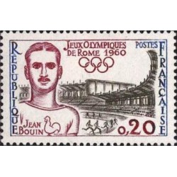 Timbre France Yvert No 1265 Jean Bouin Jeux olympiques de Rome