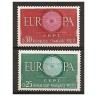 Timbre Yvert No 1266-1267 France paire Europa