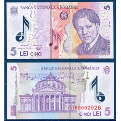 Roumanie Pick N°118f, Billet de banque de 5 lei 2013