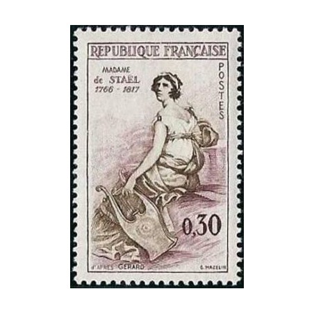 Timbre France Yvert No 1269 Madame de Stael