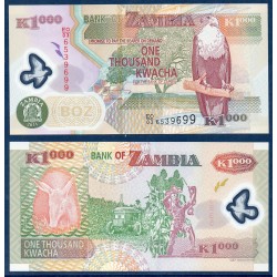 Zambie Pick N°44h, Billet de banque de 1000 Kwacha 2011