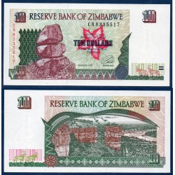 Zimbabwe Pick N°6a, Billet de banque de 10 Dollars 1997