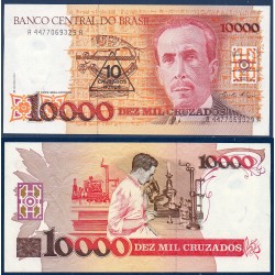 Bresil Pick N°218b, Billet de banque de 10 Cruzados Novos 1989
