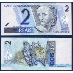 Bresil Pick N°249e, Billet de banque de 2 reais 2003-2009