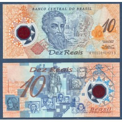 Bresil Pick N°248a, Billet de banque de 10 reais 2000
