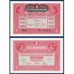 Autriche Pick N°50, Billet de banque de 2 Kronen 1919