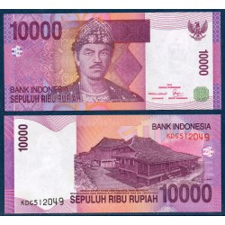Indonésie Pick N°143d, Billet de banque de 10000 Rupiah 2008