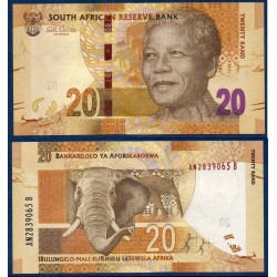Afrique du sud Pick N°134, Billet de banque de 20 rand 2012 Mandela
