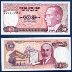 Turquie Pick N°194a, Billet de banque de 100 Lira 1983