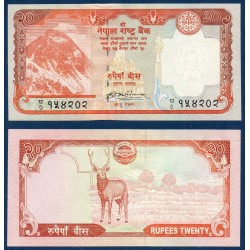 Nepal Pick N°62a, Neuf Billet de banque de 20 rupees 2008