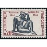 Timbre France Yvert No 1281 Aristide Maillol, sculpteur centenaire de la naissance