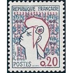 Timbre France Yvert No 1282 Marianne de Cocteau