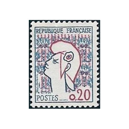 Timbre France Yvert No 1282 Marianne de Cocteau