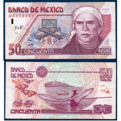 Mexique Pick N°107c, Billet de Banque de 50 pesos 1998