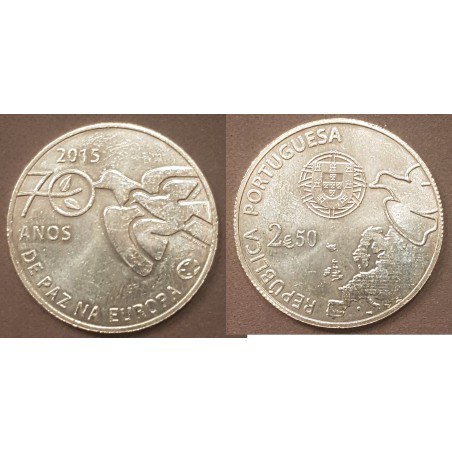 2.50€ Portugal 2015 - 70 ans de Paix en Europe