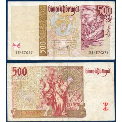 Portugal Pick N°187b, Billet de banque de 500 Escudos 11.9.1997