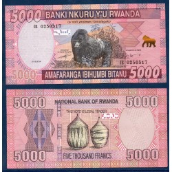 Rwanda Pick N°41, Neuf Billet de banque de 5000 Francs 2014
