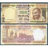 Inde Pick N°106v, Billet de banque de 500 Ruppes 2016 sans plaque
