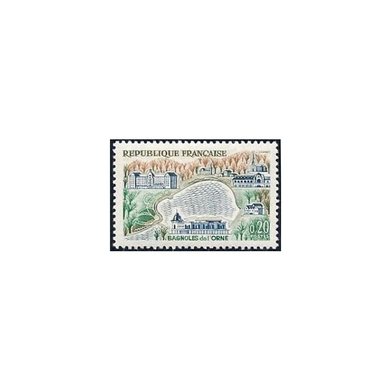 Timbre France Yvert No 1293 Bagnoles-de-l'Orne