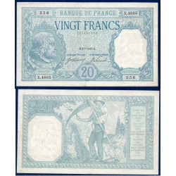 20 Francs Bayard TTB 2.7.1918 Billet de la banque de France