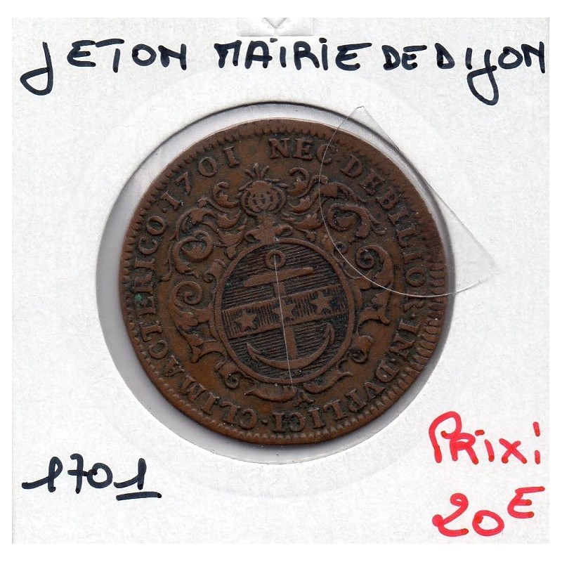 Jeton Mairie de Dijon Bronze, 1701