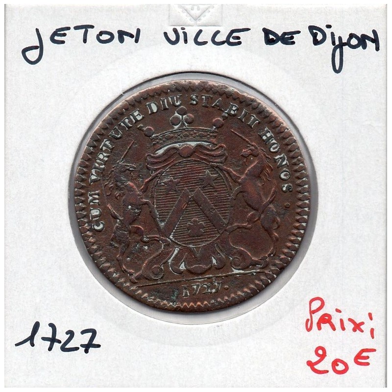 Jeton Ville de Dijon Bronze, 1727