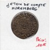 Jeton de compte à la nef laiton, 16eme siecle nuremberg