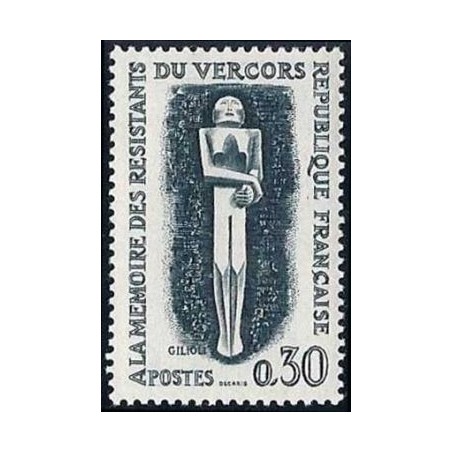 Timbre France Yvert No 1336 Résistance le Vercors